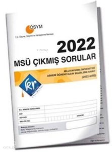 2022 TYT – AYT - MSÜ Çıkmış Sorular Tıpkı Basım Kitapçığı