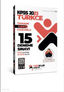 2023 KPSS Atölye Serisi Türkçe Tamamı Video Çözümlü 15 Deneme Sınavı