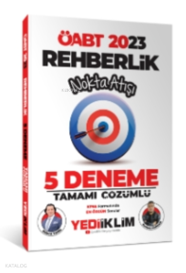 2023 ÖABT Rehberlik Nokta Atışı 5 Deneme Tamamı Çözümlü