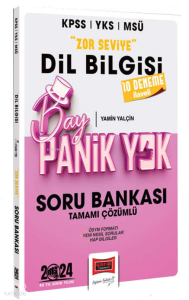 2024 KPSS YKS MSÜ Bay Panik Yok Dil Bilgisi Zor Seviye Tamamı Çözümlü Soru Bankası