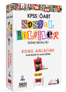 2024 ÖABT Sosyal Bilgiler Öğretmenliği Konu Anlatımı 2'li Set (Alan Bilgisi ve Alan Eğitimi)