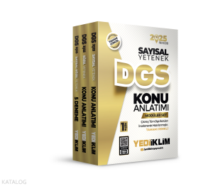 2025 DGS Modüler Set(Sayısal Bölüm-Sözel Bölüm-Deneme)