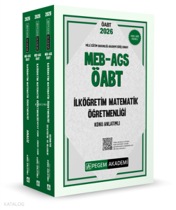 2026 MEB AGS ÖABT İlköğretim Matematik Konu Anlatımlı (3 Kitap)
