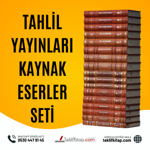 TAHLİL YAYINLARI KAYNAK ESERLER SETİ (11 SETLİ)