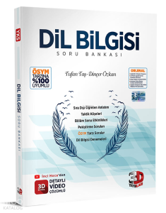 3D Yayınları Tüm Sınavlar için Dil Bilgisi Soru Bankası Video Çözümlü