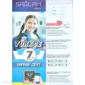 7. Sınıf Türkçe Sağlam Yaprak Test