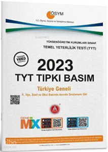 A Yayınları TYT Tıpkı Basım Çıkmış Sorular