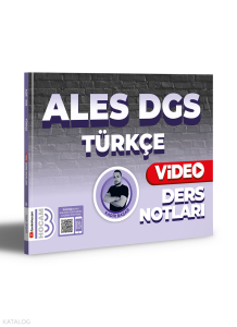 Benim Hocam Yayınları 2024 ALES DGS Türkçe Video Ders Notları