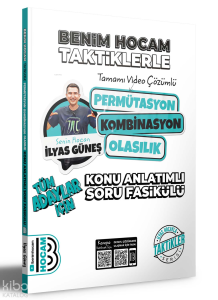 Benim Hocam Yayınları 2024 Tüm Adaylar İçin Taktiklerle Permütasyon Kombinasyon Olasılık Konu Anlatımlı Soru Fasikülü Benim Hocam Yayınları
