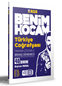 Benim Hocam Yayınları 2026 AGS Türkiye Coğrafyası Tamamı Çözümlü 40 Branş Deneme