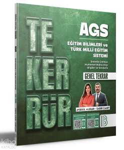 Benim Hocam Yayınları AGS Tekerrür KPSS Eğitim Bilimleri ve Türk Milli Eğitim Sistemi Genel Tekrar