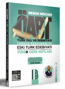 Benim Hocam Yayınları ÖABT Türk Dili ve Edebiyatı Türkçe Öğretmenliği Eski Türk Edebiyatı Video Ders Notları BENGİ 2