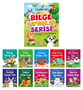 Bilge Hayvanlar Serisi;(10 Kitap+Soru Kitapçığı)
