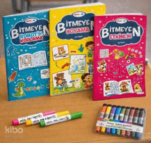 Boya Sil Bitmeyen Boyama (3 Kitap)