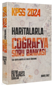 CBA Yayınları 2024 KPSS Haritalarla Coğrafya Soru Bankası