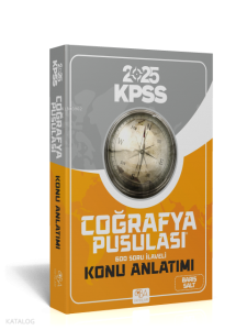 CBA Yayınları 2025 KPSS Coğrafya Pusulası Konu Anlatımı 600 Soru İlaveli
