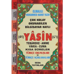 Çok Kolay Okunabilen Bilgisayar Hatlı 41 Yasin (Mini, Kod: 172)  - Cep Boy