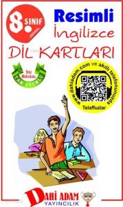 Dahi Adam Yayınları 8. Sınıf Resimli İngilizce Dil Kartları