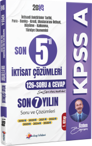 Dizgi Kitap 2026 KPSS A Son 5'li İktisat Son 7 Yıl Tamamı Çözümlü Orijinal Çıkmış Sorular 1. Kitap (2019-2025)