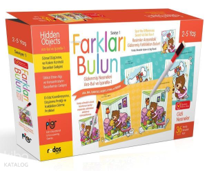 Farkları Bulun (Seviye 1) - Gizlenmiş Nesneleri Ara-Bul-İşaretle - 2-5 Yaş