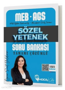 Hoca Kafası Yayınları 2025 MEB-AGS Sözel Yetenek Soru Bankası Çözümlü - Öznur Saat Yıldırım