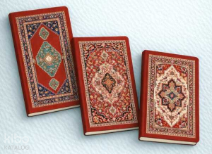 Hünkar Etnik Desen Üçlü Defter Seti Çizgili A5