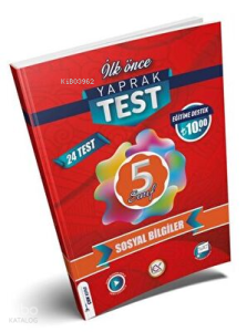 İlk Önce Yayıncılık 5. Sınıf Sosyal Bilgiler Yaprak Test
