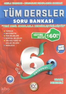 İlk Önce Yayıncılık 6. Sınıf Tüm Dersler Soru Bankası