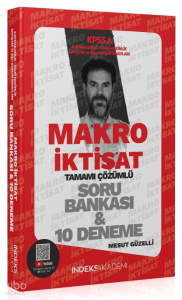 İndeks Akademi 2024 KPSS A Grubu Makro İktisat Soru Bankası ve 10 Deneme Çözümlü - Mesut Güzelli İndeks Akademi Yayıncılık
