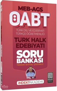 İndeks Akademi 2026 ÖABT MEB-AGS Türk Dili ve Edebiyatı-Türkçe Türk Halk Edebiyatı Soru Bankası Çözümlü