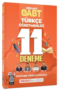 İndeks Akademi 2026 ÖABT MEB-AGS Türkçe Öğretmenliği 11 Deneme Youtube Video Çözümlü
