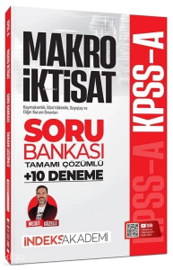 İndeks Akademi KPSS A Grubu Makro İktisat Soru Bankası ve 10 Deneme Çözümlü