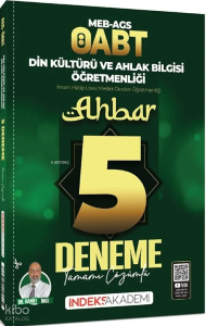 İndeks Akademi ÖABT MEB-AGS Din Kültürü ve Ahlak Bilgisi Ahbar 5 Deneme Çözümlü