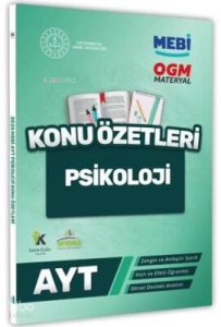 Karakutu Yayınları 2025 YKS-AYT MEBİ-OGM Psikoloji Pratik Konu Özet Kitabı Renkli A4 Boyut Görsel Destekli