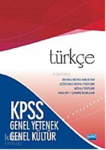 KPSS Genel Kültür Genel Yetenek Türkçe