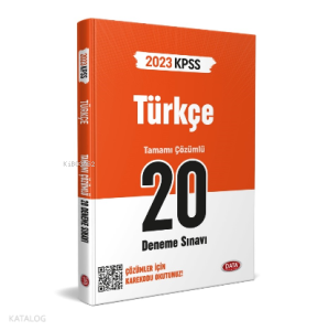KPSS Türkçe 20 Deneme Sınavı Karekod Çözümlü