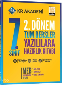 Kr Akademi 7. Sınıf 2. Dönem Tüm Dersler Yazılılara Hazırlık Kitabı