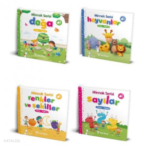 Minnak Serisi - Bebek Kitapları Seti (0-3 Yaş) (4 Kitap)