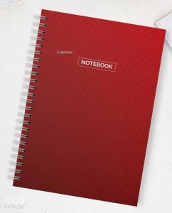 Okul Defteri 70 Yaprak A4 Spiralli Çizgili Kırmızı Bristol