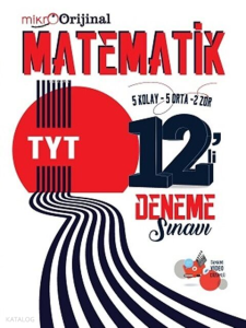 Orijinal Yayınları Mikro TYT Matematik 12'li Deneme Sınavı
