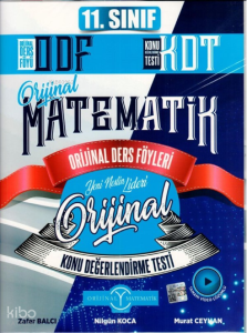 Orjinal Yayınları 11. Sınıf Matematik ODF KDT Orijinal Ders Föyleri Konu Değerlendirme Testleri