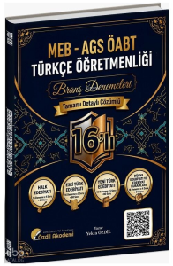 Özdil Akademi ÖABT MEB-AGS Türkçe Öğretmenliği 16'lı Branş Deneme Çözümlü