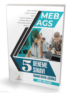 Pelikan Yayınevi MEB - AGS Hazırlık 5 Deneme Sınavı Tamamı Dijital Çözümlü