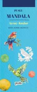 Puslu Mandala Ayraç- Kuşlar ;Boya-Kopar-Hediye Et