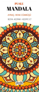 Puslu Yayıncılık Mandala Ayraç - Renk Cümbüşü (Boya-Kopar-Hediye Et)