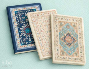 Sultan Etnik Desen Üçlü Defter Seti Çizgisiz A5