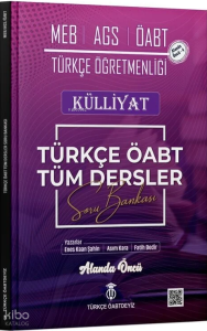 Türkçe ÖABTDEYİZ ÖABT MEB-AGS Türkçe Tüm Dersler Külliyat Soru Bankası Çözümlü