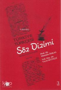 Türkiye Türkçesi Söz Dizimi; Kelime Çözümlemeli