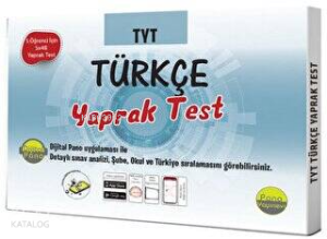 TYT Türkçe Yaprak Testleri (Kutu Test 5 öğrenci için 5x48 Adet)