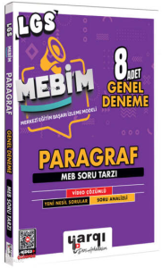 Yargı Ders Arkadaşım 8.Sınıf LGS MEBİM Paragraf 8 Adet Genel Deneme